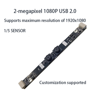 โมดูลกล้อง USB2.0 เลนส์คู่ 2MP 1080P 1920×1080 CMOS 1/5 นิ้ว โรลลิ่งชัตเตอร์ 76 °   โมดูลกล้องสำหรับการจดจำใบหน้าภายในอาคาร - Product Image 1
