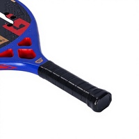 Raquette de beach tennis en carbone composite 3K/12k/18k durable et personnalisée 2026 avec surface texturée et noyau en mousse EVA à mémoire de forme