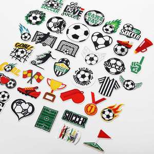 New Iron on Embroidery Football Soccer <b>Game</b> Day Patch for Clothes Hat Decoration - Product Image 3