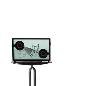 MORROR ART Haut-parleur Bluetooth transparent flottant avec sous-titres, haut-parleur domestique 525x140x322mm Noir - Product Image 2