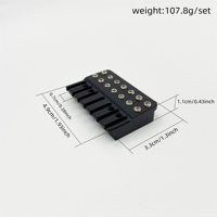 Pont de guitare électrique sans tête à 7 cordes, noir, haut de gamme, accessoires de guitare en gros, approvisionnement en vrac