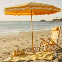 Chaise pliante de plage en bois couleur personnalisée, chaise inclinable avec poche, chaise d'extérieur en bois réglable avec appui-tête