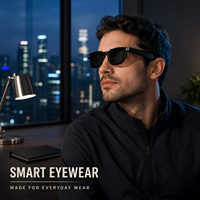 Lunettes vidéo à commande tactile, design moderne, mémoire 32 Go, enregistrement en boucle, enregistreur de réunion mains libres