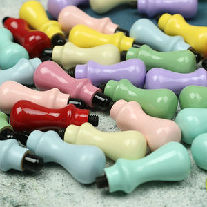 Macaron rétro antique scrapbooking <span class=keywords><strong>timbres</strong></span> tête d'étanchéité cire poignée de remplacement - Product Image 4