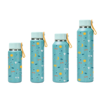 Botella de Agua Aislada al Vacío de Acero Inoxidable con Tapa Antipolvo Personalizada, Asa y Pajita, a Prueba de Fugas, Libre de BPA, Multicolor