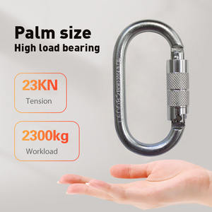 JENSAN Carabiner Pengaman Tugas Berat Sistem Penghubung Cepat untuk Sistem Harness Pengaman 25kN Konektor Pelindung Jatuh Bersertifikasi OEM - Product Image 4