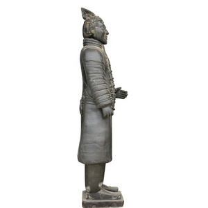 Fabbrica fornito <span class=keywords><strong>nero</strong></span> ceramica fatti a mano di colore argilla cinese <span class=keywords><strong>guerriero</strong></span> di terracotta - Product Image 3