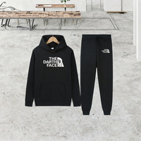 Ensemble de vêtements de sport en tricot pour homme, style décontracté chic, 2 pièces, imprimé araignée, veste à capuche zippée, pantalon de survêtement pour l'exercice hivernal, jogging