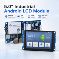 Para placa integrada industrial Android Rk3128 de 5,0 pulgadas, panel táctil HMI, módulo LCD TFT, resolución de 800x480, 500cd/m