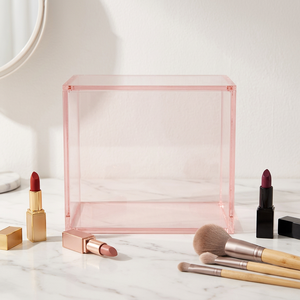 High Quality Clear Square Game Collection Box acrylic single card <b>display</b> stand acrylic single booster pack <b>case</b> - Product Image 1