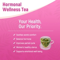 Té para el Útero Chinaherbs, Mezcla de Hierbas con Sabor a Menta Verde, para la Salud de la Fertilidad y el Equilibrio Hormonal, Vegano, Sin Gluten, Sin OMG, en Bolsitas, con Certificación GMP