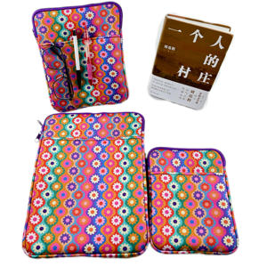 Bonito 3 Tamanho Neoprene Book Pouch Logotipo Personalizado Livro Manga Com Zipper Bag Capas De Livro Com Bolso Frontal <span class=keywords><strong>Kindle</strong></span> Covers - Product Image 4