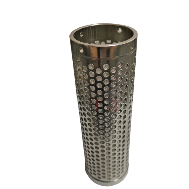 Cylindrical Filter Perforated Metal Pipes Perforated Filter Tube and Filter Air, Liquids, Solid