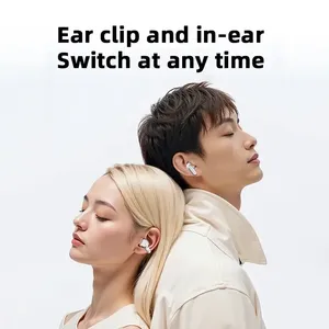 Écouteurs sans fil intra-auriculaires à clipser Q10 Stéréo avec affichage LED, suppression du bruit, Bluetooth, 2-en-<span class=keywords><strong>1</strong></span>, pour la course et l'apprentissage, Casque Hi-Fi - Product Image 4