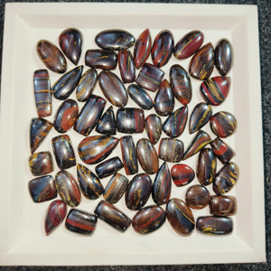 พลอยตาเสือทรงหลวมดีไซน์แบบธรรมชาติขนาดใหญ่สำหรับทำเครื่องประดับ DIY - Product Image 5