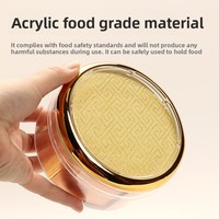 Boîte de rangement en acrylique de haute qualité pour compléments alimentaires, étui d'emballage premium pour fruits de mer séchés et arrangements de cadeaux nutritionnels à base de plantes