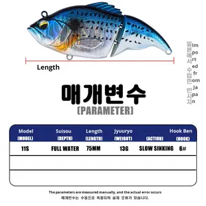 Nouveau leurre bimoule articulé 75mm 13g à descente lente pour la pêche en <span class=keywords><strong>mer</strong></span>, appât dur à longue portée pour la pêche à la proie, en ABS - Product Image 5