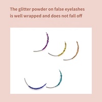 DIYDAY Gros Extension de Cils Individuel Faux Vison l Couleur Grappe Paillettes Cils