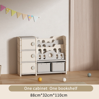 Meubles pour bébé, armoire de rangement en plastique personnalisée, combinaison bibliothèque de style château, coffre au trésor pour enfants