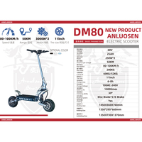 Trottinette Électrique Pliable Haute Puissance, Vente en Gros Usine, avec Certifications CE et EAC pour Adultes