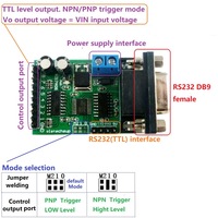 Módulo RS232 de 8 canales Protocolo serie UART AT Comando Relé multifunción Placa de control PLC 5-24V