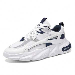 Zapatos deportivos de plataforma que combinan con todo para hombre, 1 a 1, nueva malla transpirable con cordones, cómodos zapatos antideslizantes para papá para informales - Product Image 1