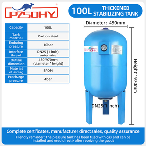 100L Konstantdruck-Wasser versorgungs-und Drucks tabilisierungs <span class=keywords><strong>tank</strong></span>, Blasen-Ausgleichs behälter - Product Image 2