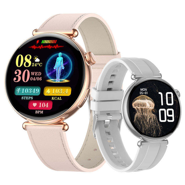 ET491 Health Smart Watches AMOLED Heart Rate ECG Monitoring IP68 Waterproof Smart Watch AI Intelligent Female Sleep Tracker