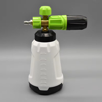 Canon à mousse en laiton 1L style Mecha Xiaochaoxiong vert, direct usine, pour lavage de voitures, vente en gros pour le detailing