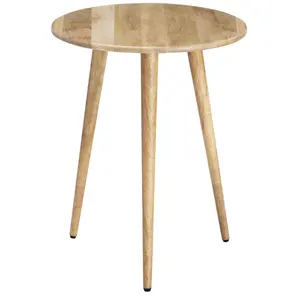 Table de chevet en bois massif Table d'appoint ronde Table d'appoint en bois pour le salon