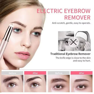 Outil de coupe des sourcils pour débutants, tondeuse automatique pour sourcils, brosse à raser les poils du nez, grattoir - Product Image 5