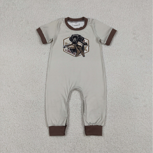 ชุดรอมเปอร์แขนสั้นลายเป็ดสำหรับเด็กผู้ชาย - Product Image 3