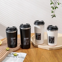Double paroi anti-déversement, ne tombe jamais, ventouse, tasses à café 350ml avec Logo imprimé personnalisé