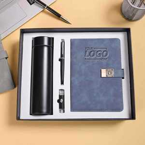 Corporate Gift <b>Set</b> Branded <b>Notebook</b> & Tumbler - Perfect Employee Appreciation & Holiday Gifts - Product Image 1