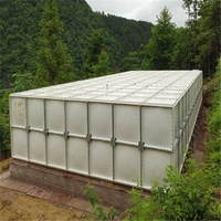 50 Kubikmeter Glasfaserverstärkter Kunststoff SMC Trinkwassertank Tragbarer Wasserspeichertank