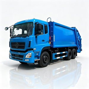 รถบรรทุกอัดขยะไฮดรอลิกแบบตักท้าย Clw 6x4 20 คิว สำหรับงานหนัก ใช้สำหรับเก็บขยะหนัก - Product Image 1