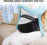 Bande de ventre de grossesse ceinture de maternité soutien du dos reliure abdominale orthèse dorsale-soulager le dos, la douleur de la hanche pelvienne récupération de la grossesse