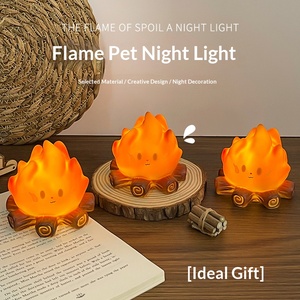 Cartoon bonfire <b>night</b> <b>light</b> LED electronic candle <b>light</b> bedroom bedside lamp decoration atmosphere <b>light</b> desktop decoration - Product Image 3