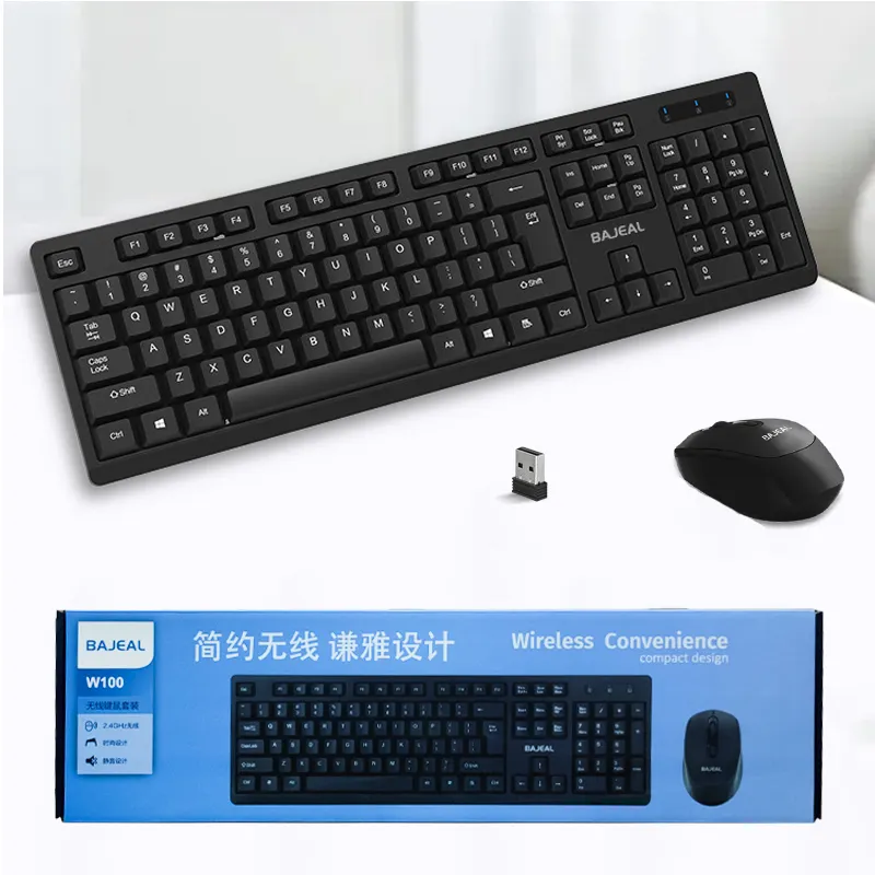 Hot selling wireless Bluetooth keyboard and mouse set Oem Odm office waterproof silent computer mouse and keyboard combos