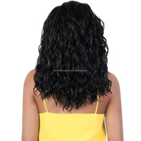 Nouveautés Perruque Lace Front Bordeaux sans colle, prête à porter, avec baby hair, transparente pour raie latérale, 18 pouces, bouclée profonde, haute densité