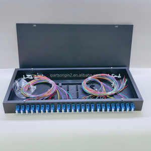 Caja Terminal de Fibra Óptica de 1U y 24 Puertos LC Dúplex de 48 Núcleos para Montaje en Rack ODF, Precio de Fábrica - Product Image 2