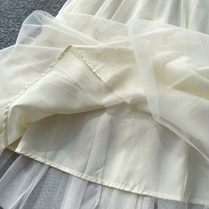 Robe pour femme élégante et luxueuse, style français, taille haute, coupe trapèze, décontractée, légère, douce, en dentelle, à prix compétitif - Product Image 6