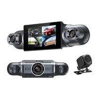 Caméra embarquée 4 objectifs 3 pouces IPS pour Karadar N300 HD 1080P, enregistreur vidéo Wi-Fi, GPS, surveillance de stationnement 24H, capteur G, enregistrement en boucle