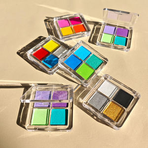 Pintura Facial y Corporal No Tóxica con Brillo Perlado <span class=keywords><strong>para</strong></span> <span class=keywords><strong>Maquillaje</strong></span> Diario, Nuevo Diseño Personalizado con Certificación <span class=keywords><strong>de</strong></span> Seguridad, Sombra <span class=keywords><strong>de</strong></span> Ojos - Product Image 3