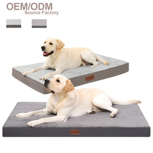 Cómoda cama de perro a prueba de masticar para cachorros lavable duradera resistente al agua de felpa de poliéster suave para perros grandes - Product Image 2