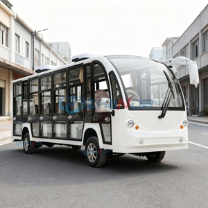 Bus électrique touristique blanc très performant, 21 places, mini-bus navette pour les visites de la ville et les centres de villégiature - Product Image 5
