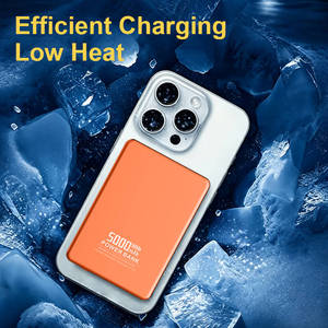 Batterie externe ultra-mince 5000 mAh 6,5 mm avec entrée Type-C, sortie 22,5 W, charge sans fil magnétique 15 W, format carte de crédit pratique - Product Image 3