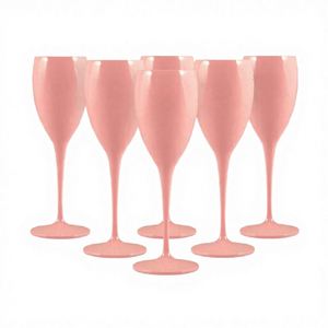 Personnaliser les couleurs du logo, verres à vin en plastique créatifs modernes, incassables et réutilisables de 175 ml, flûtes pour mariage et fête - Product Image 4