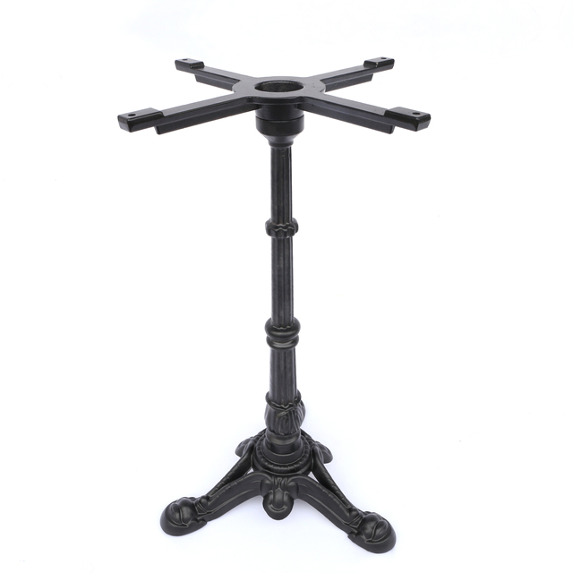 Metal Table Leg 3 Leg Table Base for Restaurant Furniture Table Cast Iron French Bistro Black Modern Customizable Support D470mm