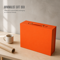 Boîte cadeau rigide de luxe personnalisée RDY avec poignée et insert personnalisé pour un emballage haut de gamme